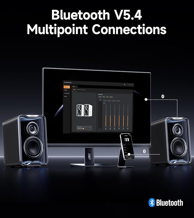 Edifier QR30 2.0 Desktop Active Speaker, Compact Bluetooth V5.4 Computer - Image 4