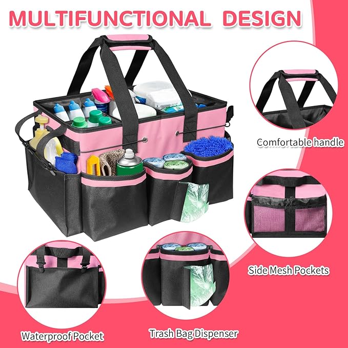 Boczif Cleaning Caddy Bag Wearable, Cleaning Caddy Supplies Organizer - Image 2