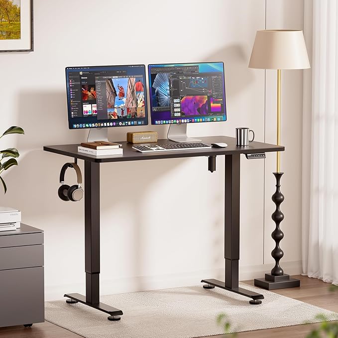 Veken 47.2" Standing Desk, Adjustable Height Office Desk - Image 2