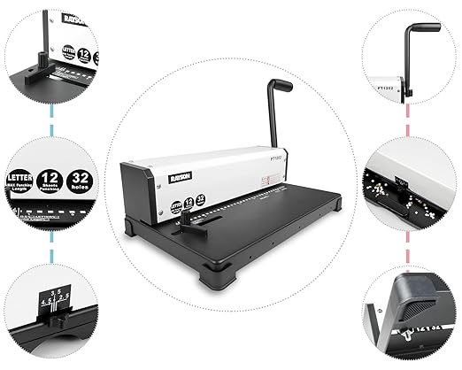 Rayson PT1202 Coil Binding Machine, 3:1 Pitch, 32 Hole Punch - Image 4