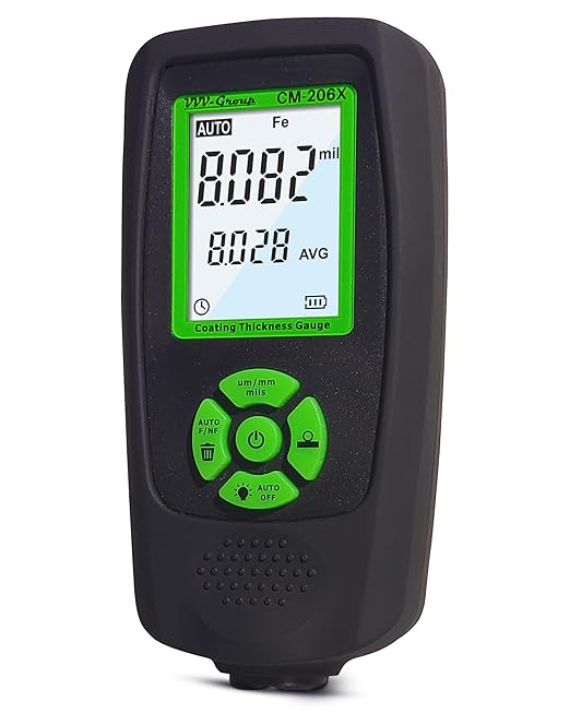 VVV-Group Paint Thickness Gauge CM-206X | Coating Thickness Meter Fe/Al/Zn | by VVV-Group