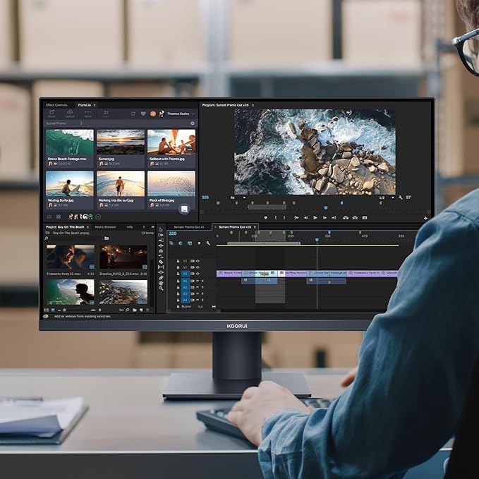KOORUI 27 Inch 4K Monitor Computer UHD IPS Display, 99% sRGB, 95% DCI-P3 - Image 8