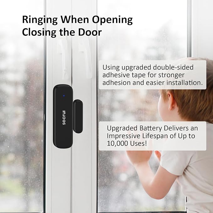 SECRUI Wireless Door Chimes When Door Open Entry - Image 2