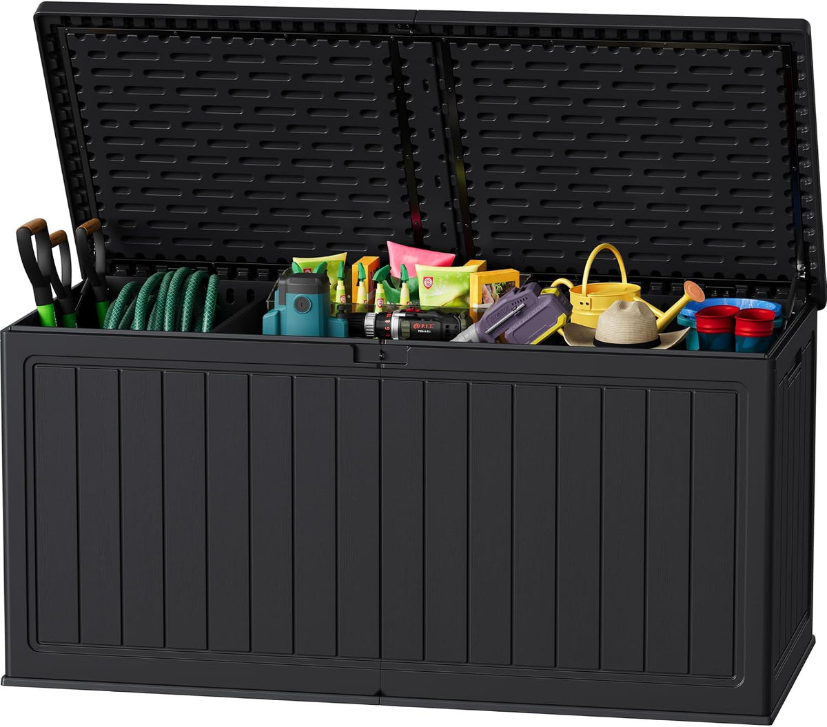 jummico hdpe 270 gallon deck box double-wall with, main product view