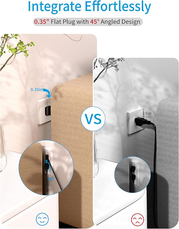 Inhwatek Surge Protector Power Strip - Image 5