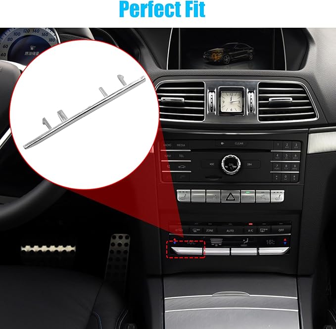 Jaronx Compatible with Mercedes Benz AC Button Trim E Class W212, Temperature - Image 5