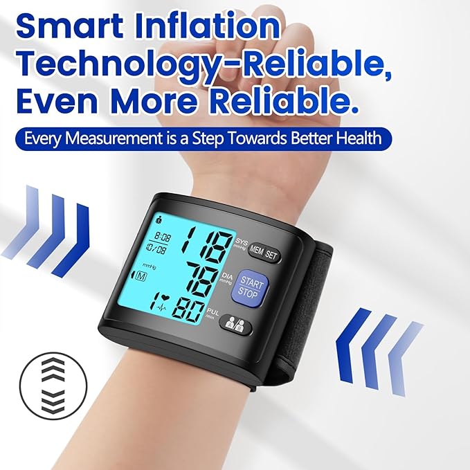 Blood Pressure Monitor Wrist Blood Pressure Cuff Automatic BP Machine - Image 5