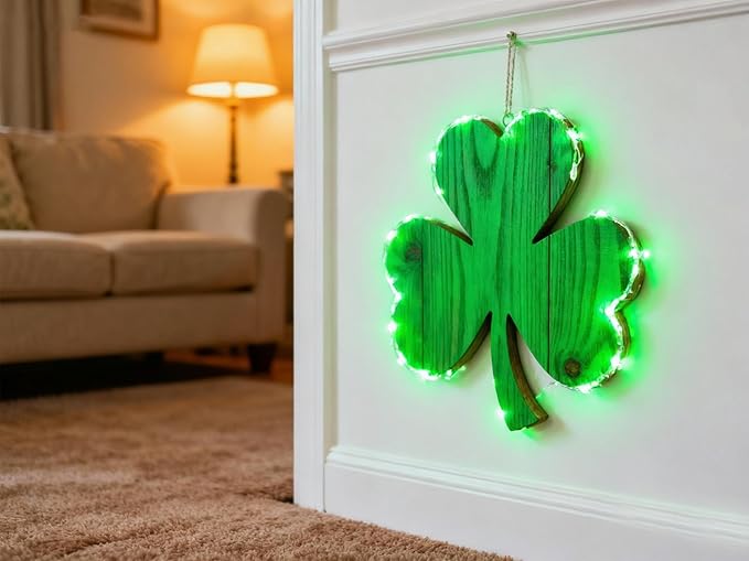 Aalnfe Green Led Lights Strip ST. Patrick's Day Decorations Indoor Rope Lights - Image 6
