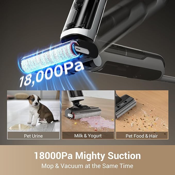dreame H14 Cordless Vacuum Mop, 180° Lie-Flat Wet Dry Vacuum cleaner, 140°F - Image 2