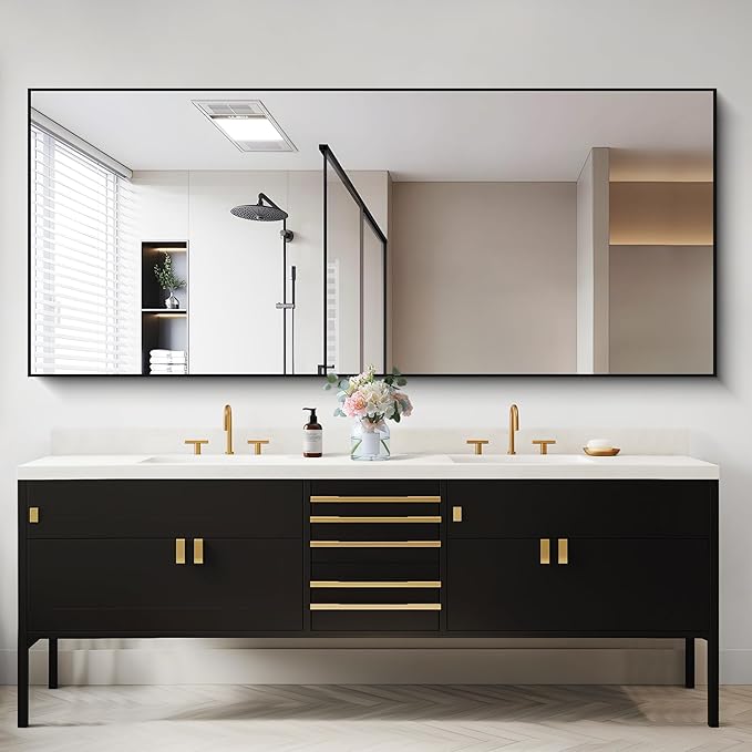 30x72inch Bathroom Mirror, Large Rectangular Wall Mirrors by Welcometocofeny