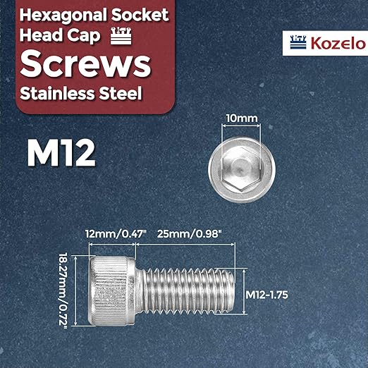 Kozelo 8pcs Socket Head Cap Screws - Image 2