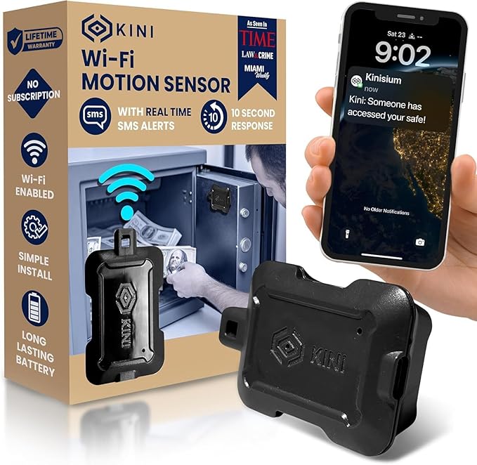 Instant Kini Safe Alert Wi-Fi Motion Sensor Alarm by Kinisium