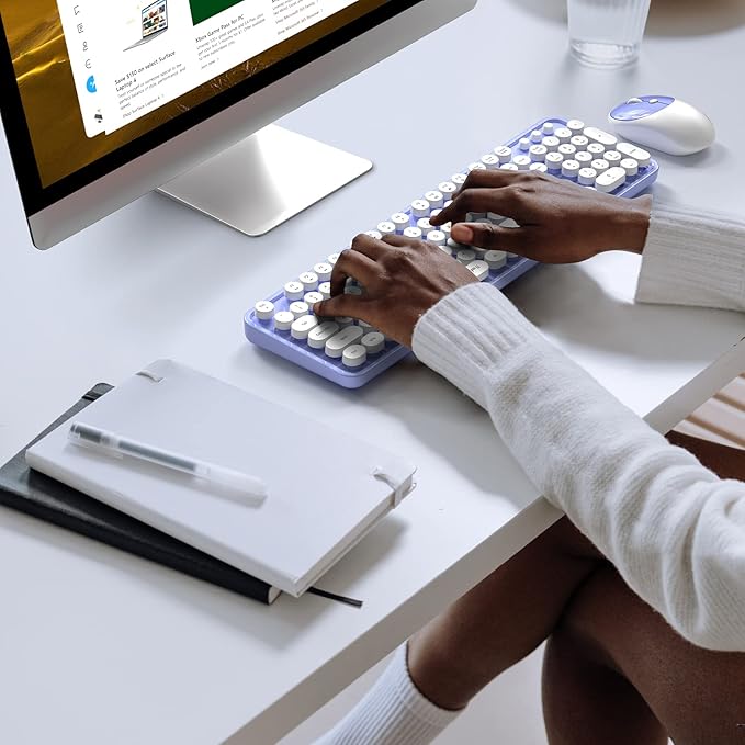 MOFII Wireless Keyboard and Mouse Combo, Computer Full Size 2.4G Plug and Play - Image 6