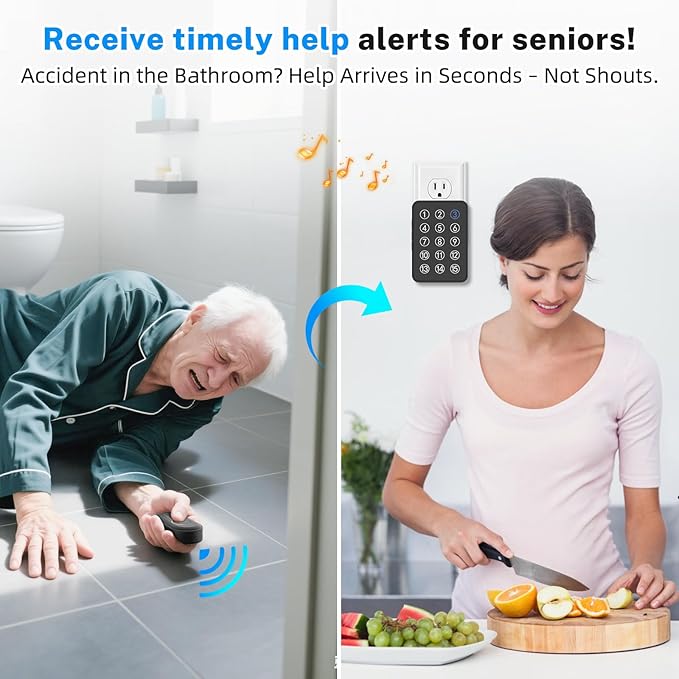 Wireless Caregiver Pager - 500ft Range Nurse Call System - Image 4