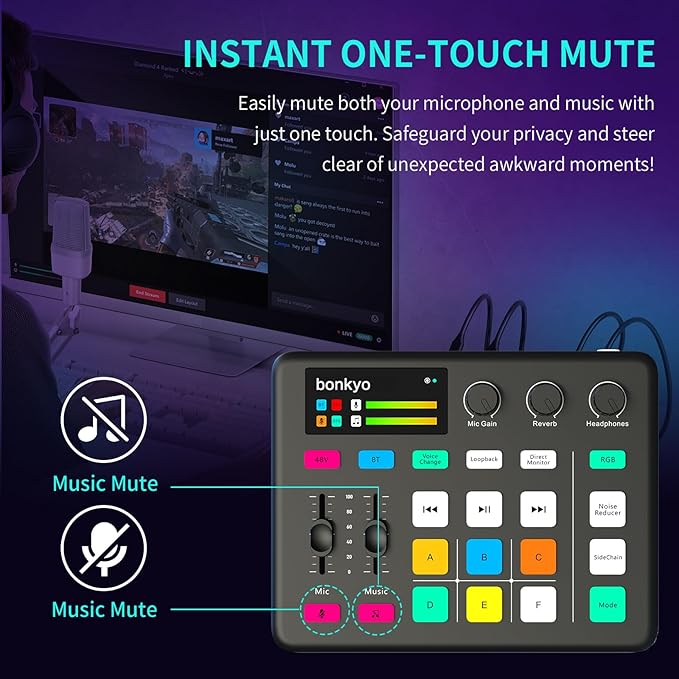 Bonkyo Gaming Audio Mixer & USB Interface - Image 5