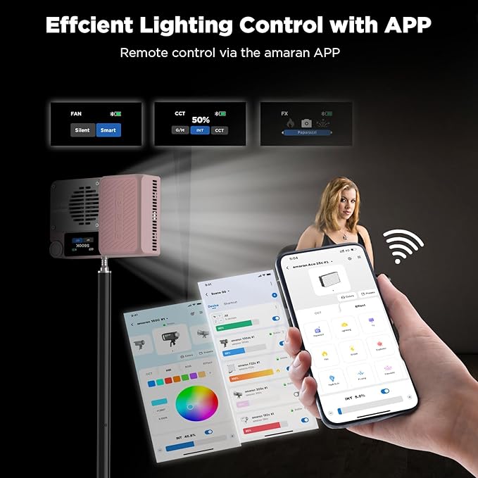 Amaran Ace 25c Pocket RGBWW LED Light, Boost Mode Up to 32W, Full-Color Mini - Image 4