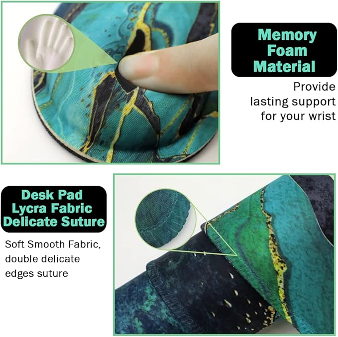 Keyboard Mouse Pad Set, Extended Mouse Pad+Keyboard Wrist Rest Support - Image 5