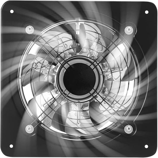 XUFOPLY 9.84 Inch Exhaust Fan, 110V 100W Wall Mounted Vent Fans 2600RPM Kitchen by GoodLucky