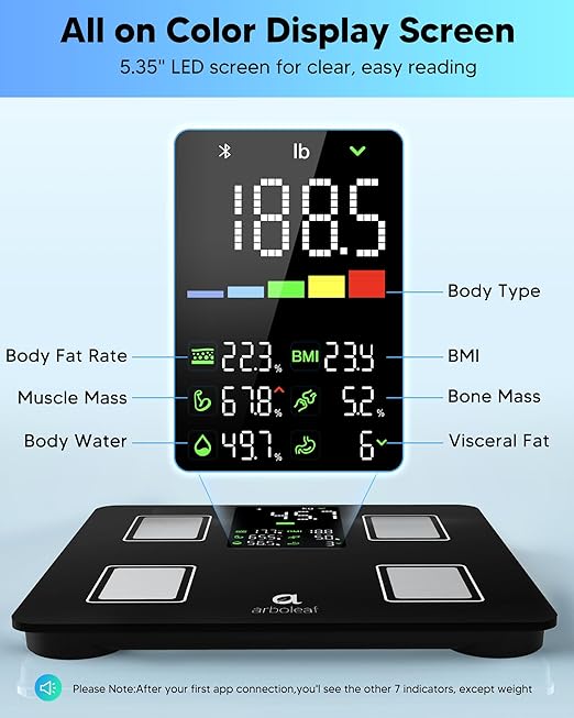 arboleaf Smart Scale and Tape Measure, Body Fat Measuring Tape and Smart Scale - Image 5