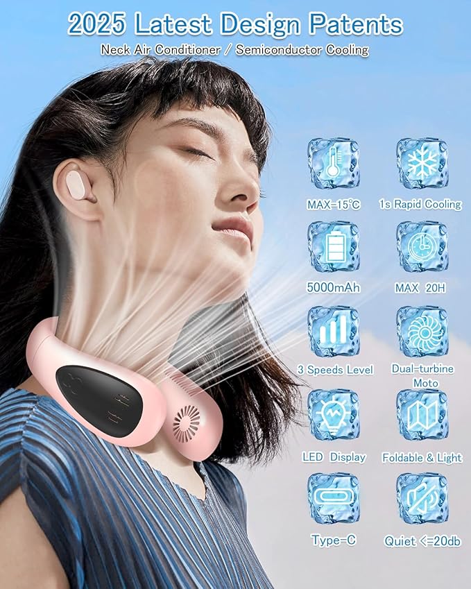GAITIR Neck Air Conditioner, Portable Neck Fan - Image 6