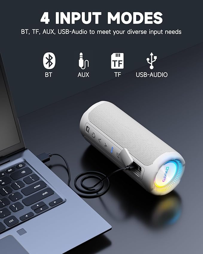 OHAYO Bluetooth Speaker, Portable Wireless, IPX7 Waterproof, Powerful 25W Sound - Image 7