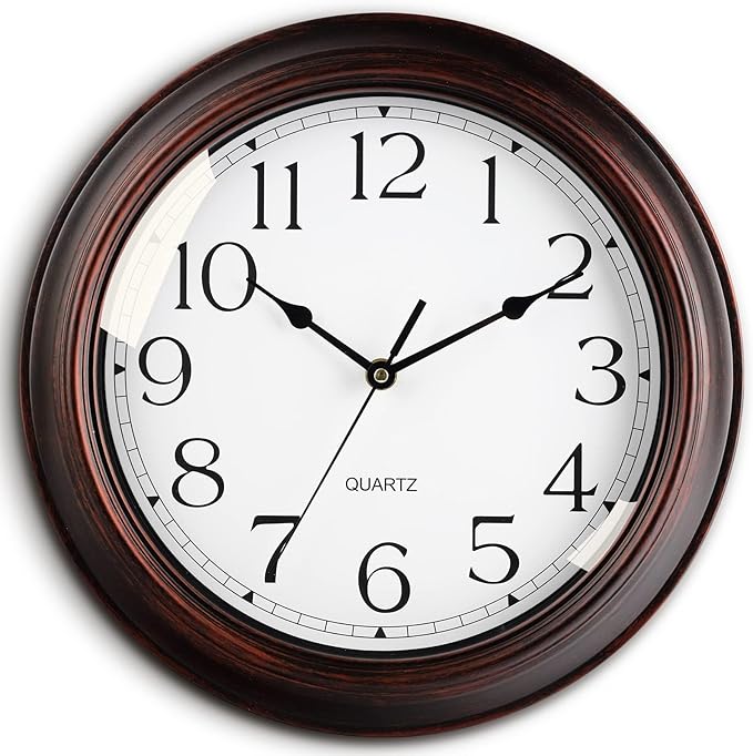 KECYET Wall Clock 10 Inch Battery Operated Silent Non-Ticking Wall Clock by KECYETWALLCLOCK