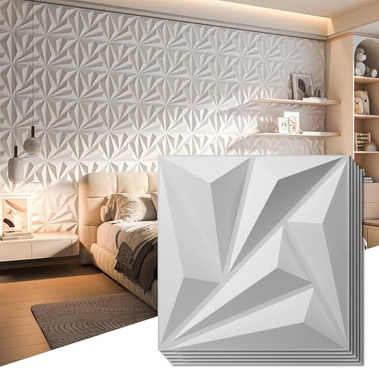 Art3d 20 Pack Decorative 3D Wall Panels, 19 Sq.feet PVC Interior Wall Décor by Art3d