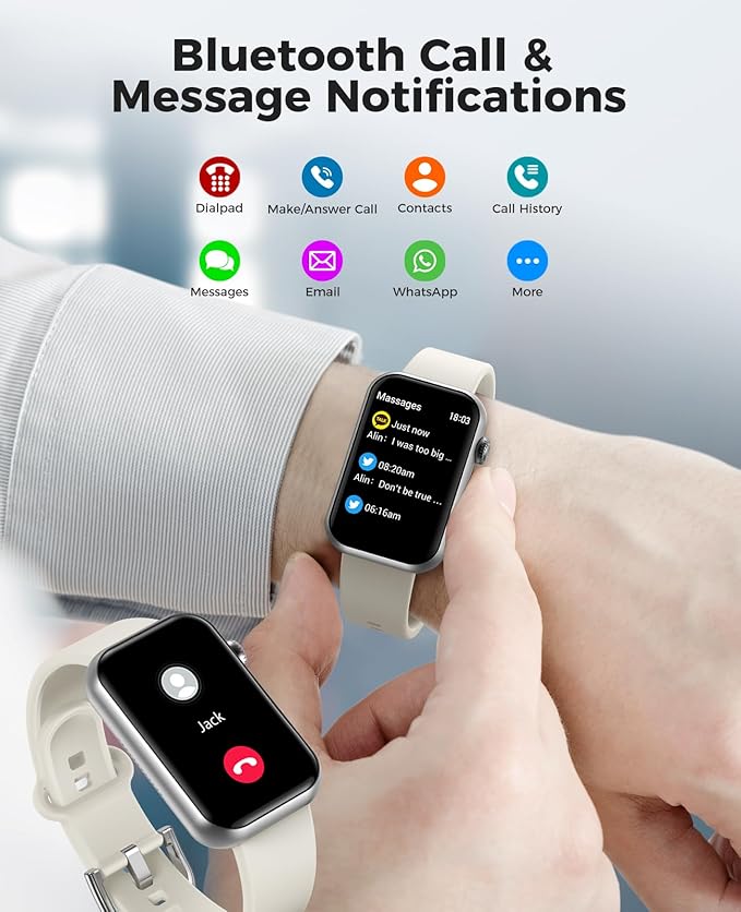 Smart Watch Fitness Tracker, 24/7 Heart Rate Spo2 Blood Pressure Monitor Sleep - Image 2