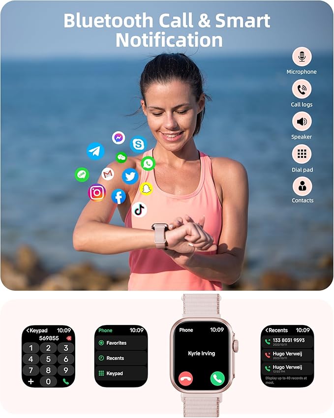 Parsonver GPS Smart Watch for Women Men, Built-in GPS & Bluetooth Calling - Image 3