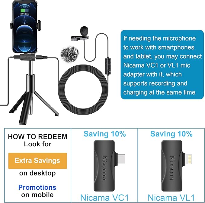 Nicama LVM1 Lavalier Lapel Microphone - Image 2