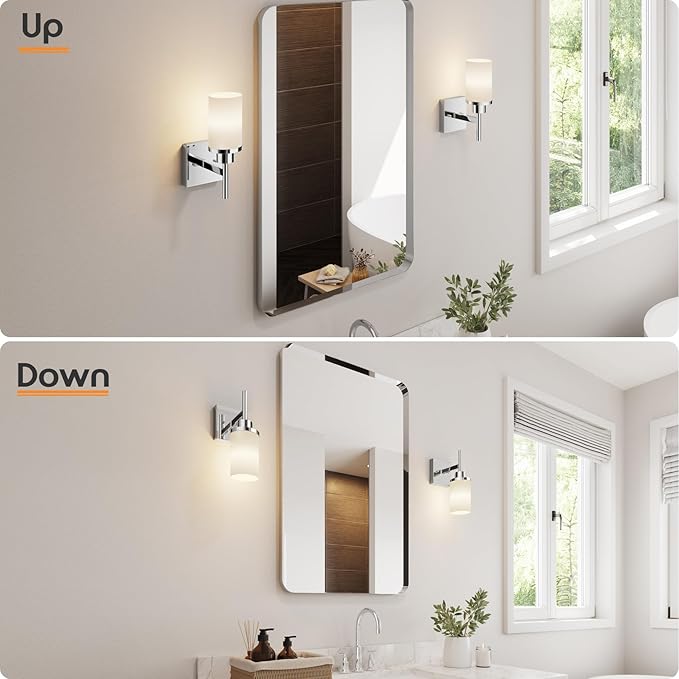 AONEON Vanity Lights Polished Chrome Bathroom Light Fixtures - Image 6