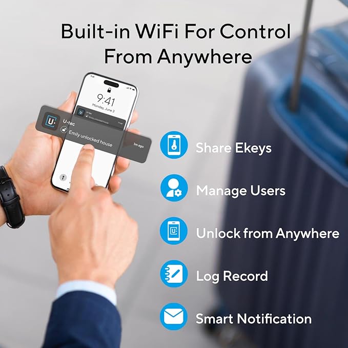 ULTRALOQ Latch 5 Built-in WiFi Smart Lock - Image 4