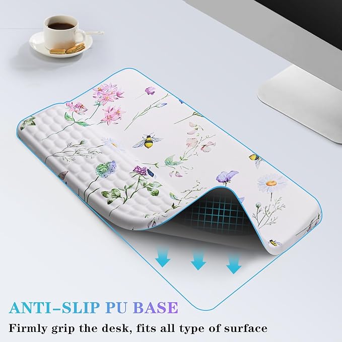 Computer Keyboard Stand with Wrist Rest, Ergonomic Tilted Keyboard Holder - Image 4