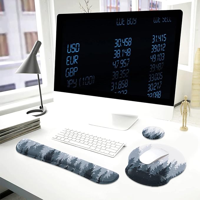 iLeadon Mouse Pad Wrist Support Keyboard Wrist Rest Set, Ergonomic Mouse Pad - Image 8