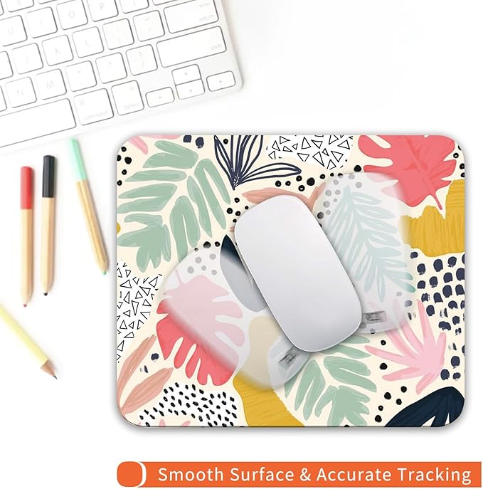 Armanza Square Mouse Pad Tropical Plants, Personalized Premium-Textured Custom - Image 4
