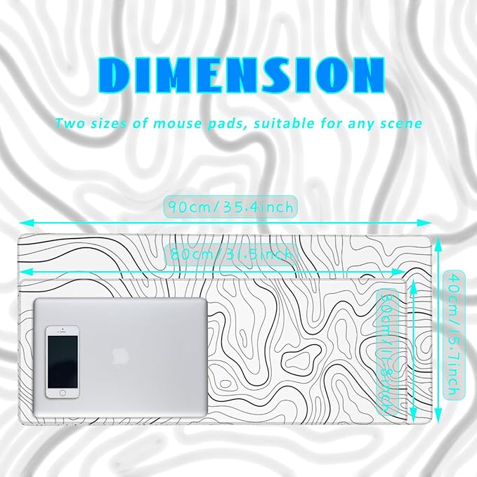Desk Mat, 35.4"x15.7" Big Mouse Pad - Image 4