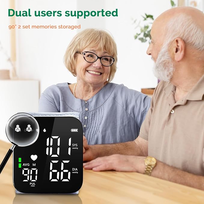 Greetmed Wrist Blood Pressure Monitor Automatic Talking Wrist Blood Pressure - Image 3