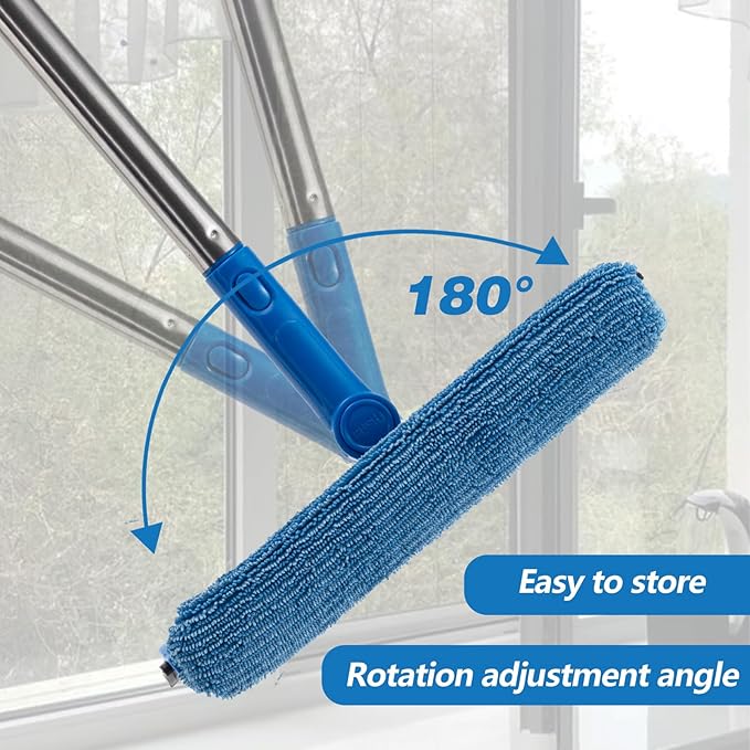 Professional Window Squeegee, 2 in 1 Window Cleaner - Image 3