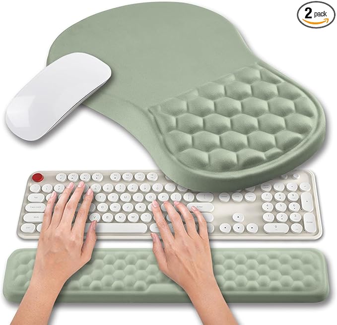 Hokafenle 2 in 1 Ergonomic Mouse Pad Wrist Support & Wrist Rest by Hokafenle