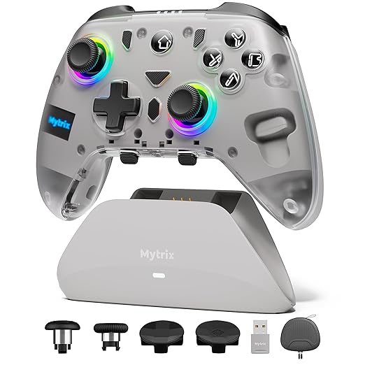 Mytrix PC Controller with Charing Dock, Wireless Bluetooth 2.4G Wired by Mytrix