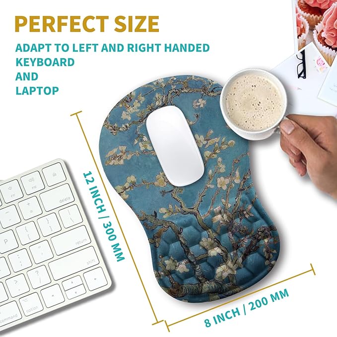 Hokafenle Ergonomic Mouse Pad Wrist Support, Wrist Rest Mousepad - Image 3