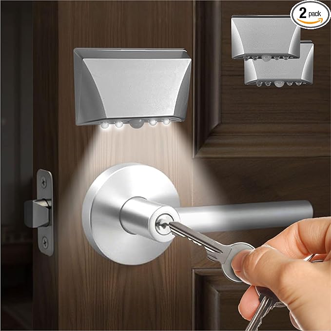 RADIXIUM Silver 2 Pack Motion Sensor Keyhole Light by Unknown