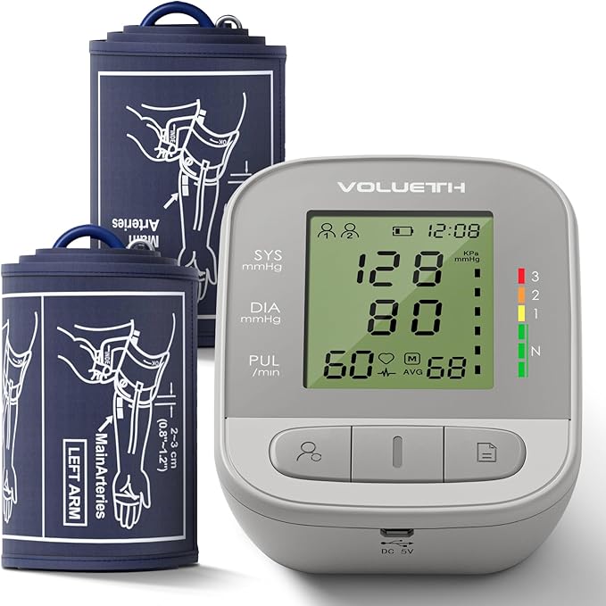 VOLUETH Upper Arm Blood Pressure Cuff, Blood Pressure Monitor by VOLUETHISONYOURSIDE