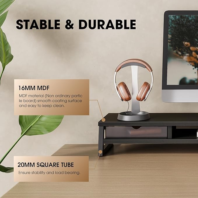 Fenge Dual Monitor Stand, Monitor Riser - Image 4