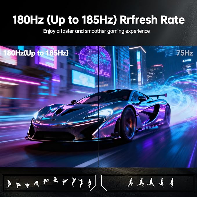 KTC 32 Inch Curved Gaming Monitor, 2K 180Hz Computer Monitor, QHD 1500R PC - Image 2