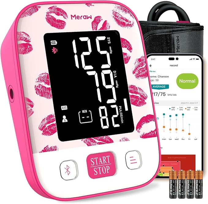 Meraw Blood Pressure Monitor Home Use, Blood Pressure Cuff Digital Arm by Meraw