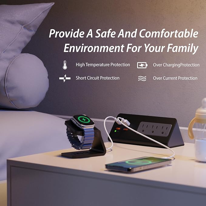 Upgraded Version Edge Mount Power Strip - Image 4
