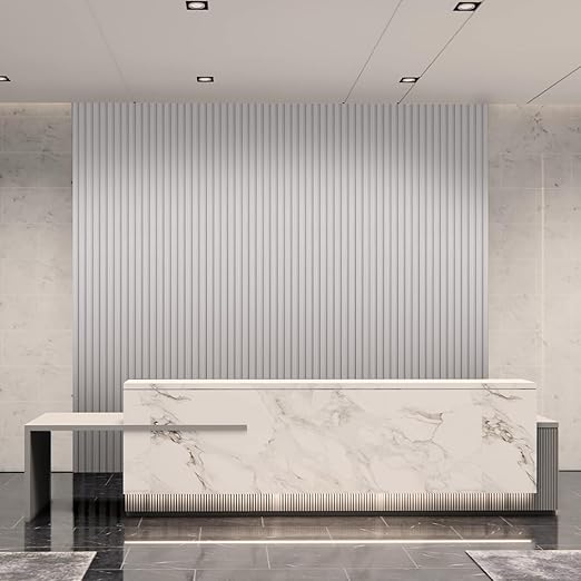 Art3d 8-Pack 96 x 6in. WPC Acoustic Slat Wall Panel - Image 9