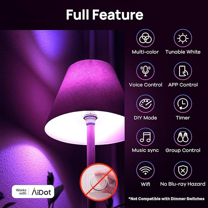 Linkind Matter Smart Light Bulb, Smart Bulbs Work - Image 4