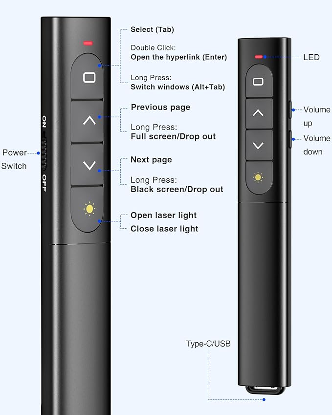 USB Type C Presentation Clicker - Image 8